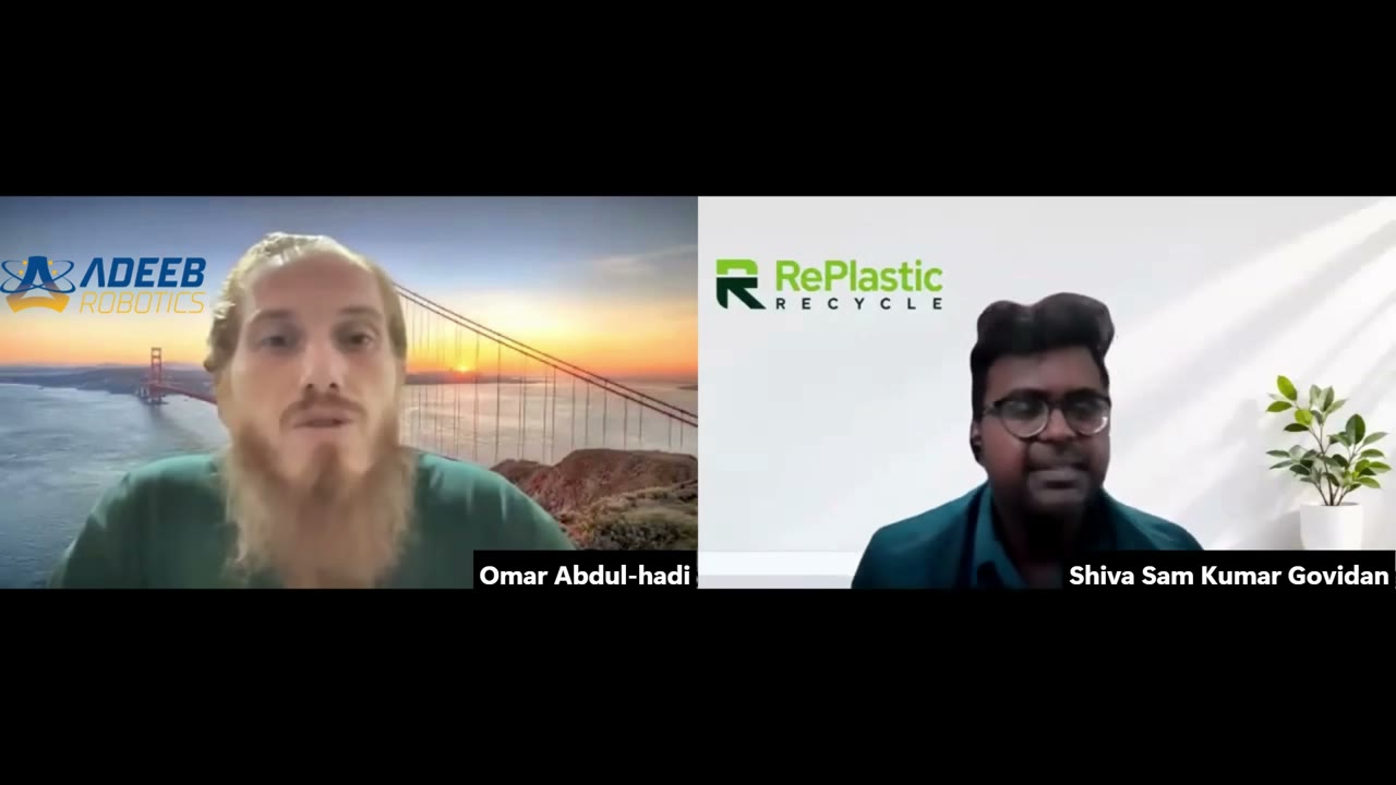 Video interview between Adeeb Robotics and RePlastic Recycle
