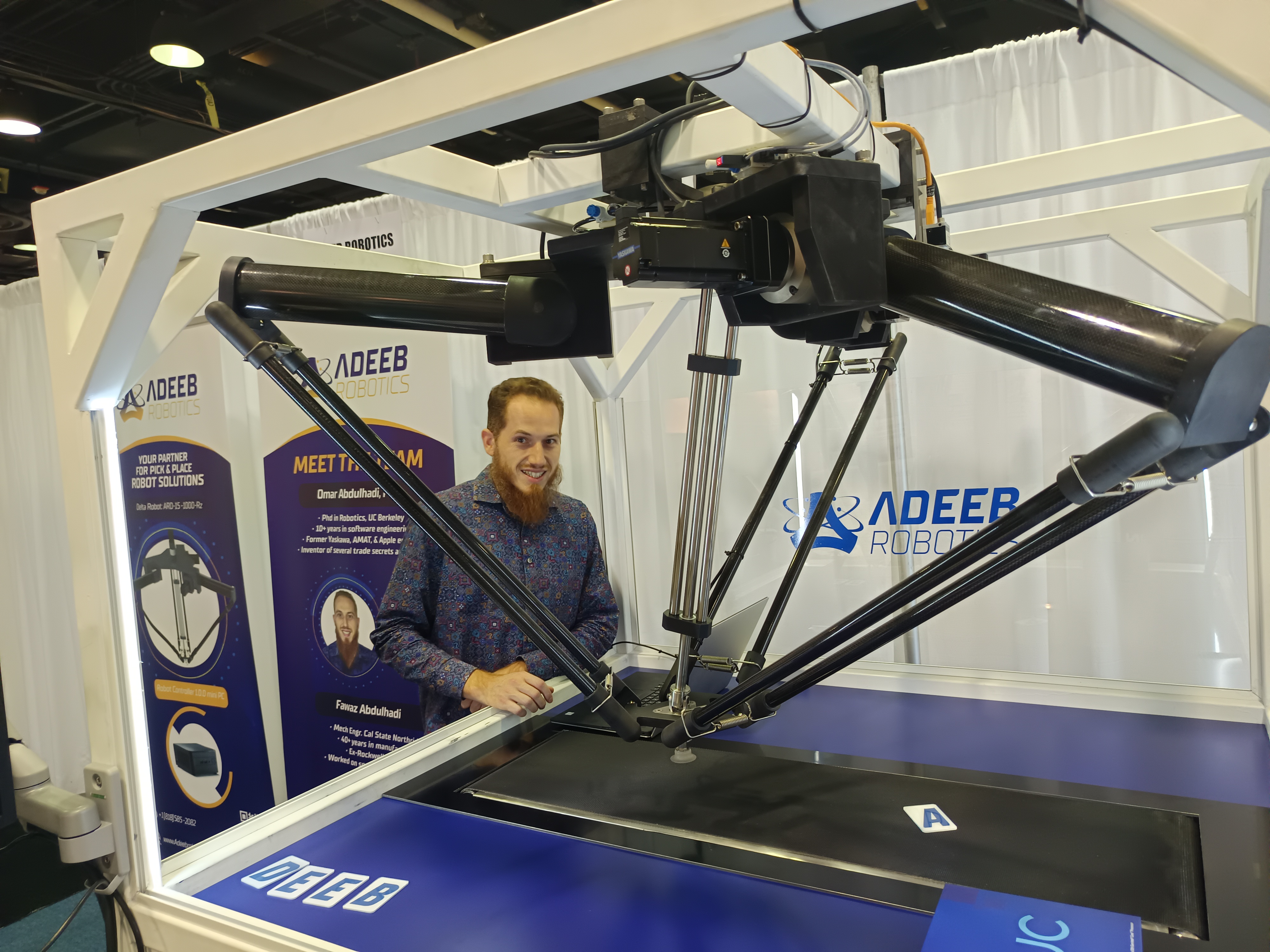 Adeeb Robotics demo unit at Pack Expo International 2024, Chicago